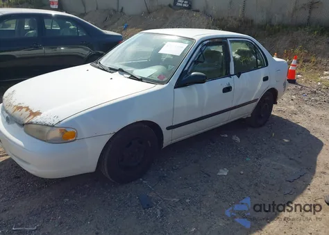 1999 Chevrolet Prizm из США, поврежденный, VIN 1Y1SK5489XZ415562